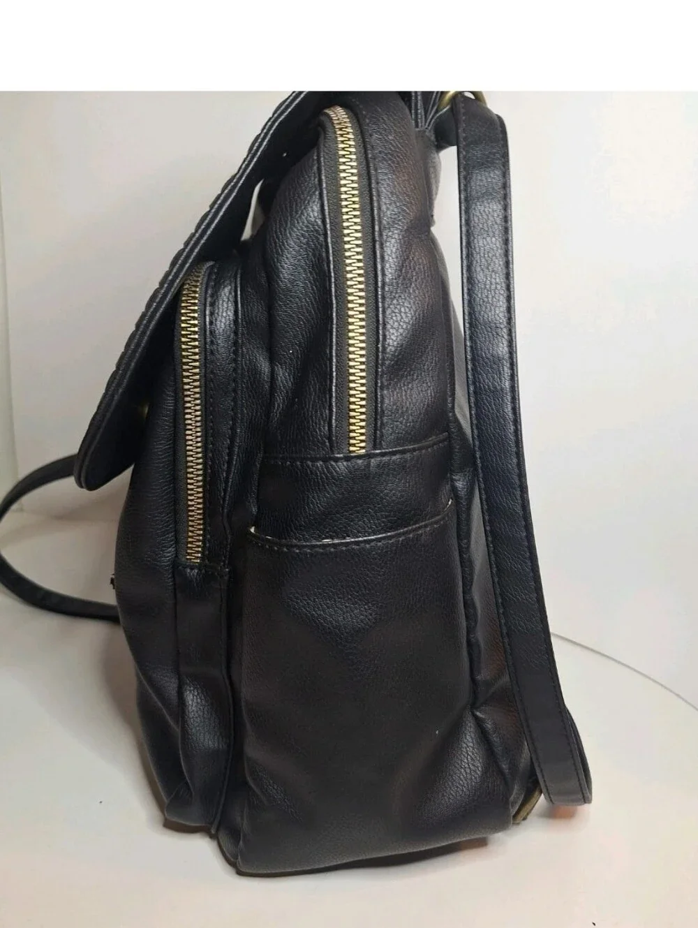 Faux Leather Boho Backpack Handbag Soft PU Leather Shoulder School Retro 10 X 12